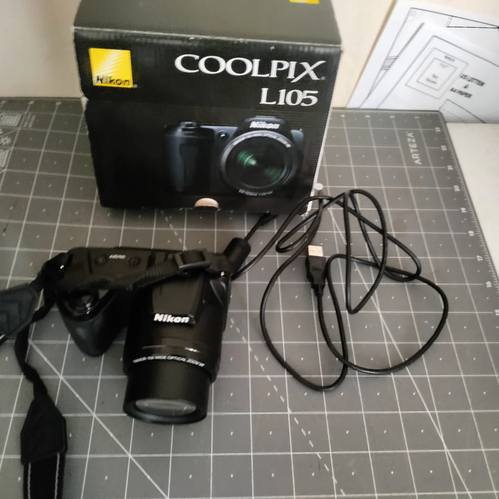 Nikon Black Digital Camera with Zoom Lens
